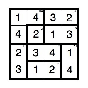 KenKen Çözüm Sonu